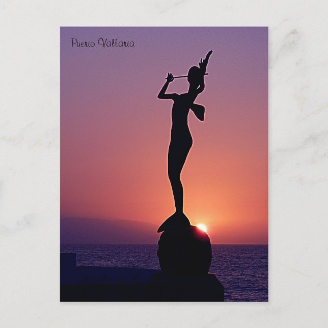 Puerto Vallarta Sunset Vykort (Framsida)