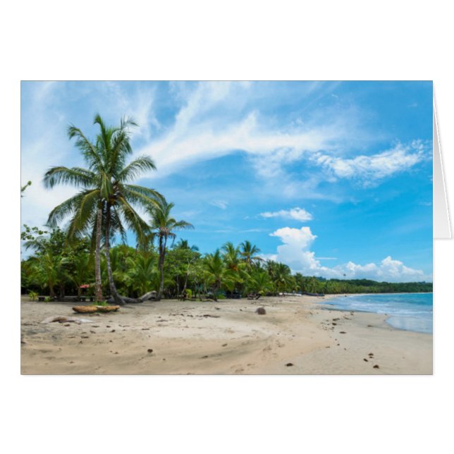 Puerto Viejo Beach Hälsningskort (Framsidan Horizontal)