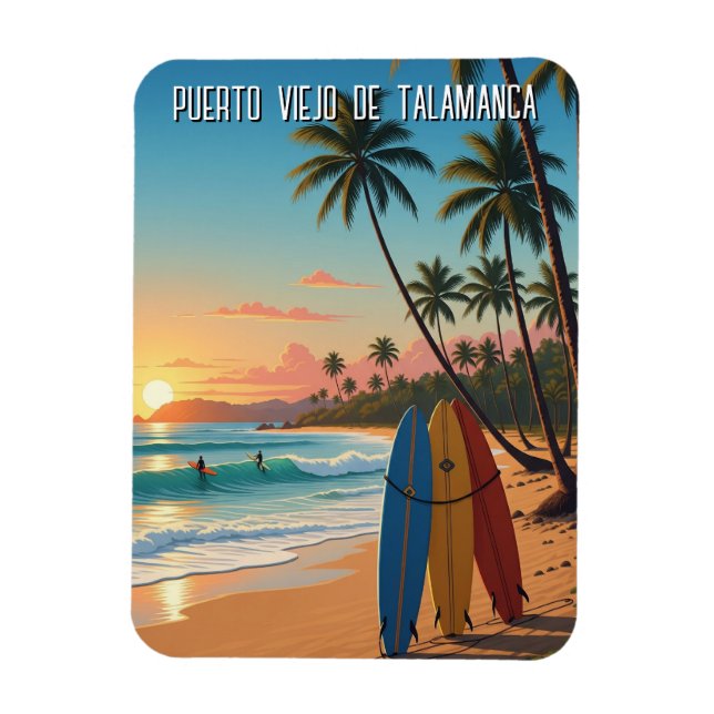 Puerto Viejo de Talamanca Costa Rica Travel Magnet (Vertikal)