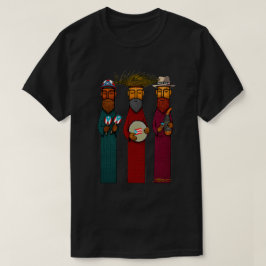 Puertorianska tre kungar med musikalisk Parranda T Shirt
