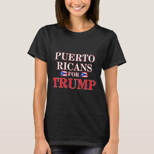 Puertoricaner För Trump Patriotisk Amerikansk Stol T Shirt