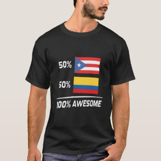 Puertoricansk colombiansk flagga Puerto Rico Colom T Shirt