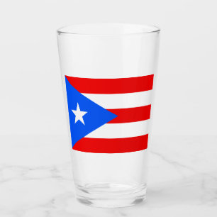 Puertoricansk flagga (Puerto Rico) Glaskopp