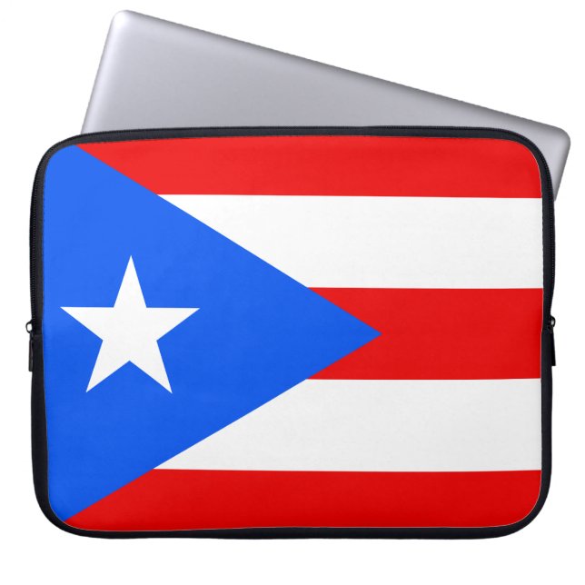 Puertoricansk flagga (Puerto Rico) Laptop Fodral (Framsidan)