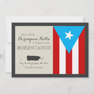 Puertoricansk jul: Patriotisk flagga Julkort