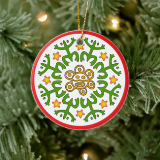 Puertoricansk Taino Coqui Sol Ornament