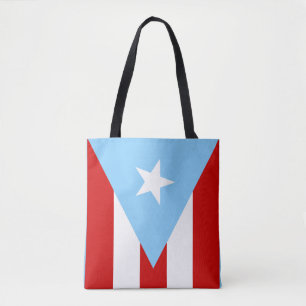 Puertoricanska flaggor tygkasse