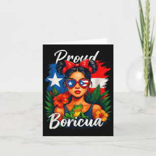 Puertoricanska Flickor Boricua Puerto Rico Kultura Kort