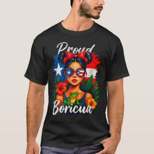 Puertoricanska Flickor Boricua Puerto Rico Kultura T Shirt