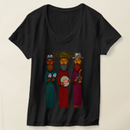 Puertoricanska tre kungar med musikalisk Parranda T Shirt