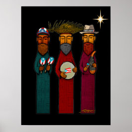 Puertoricanska tre vise män – Parranda Poster