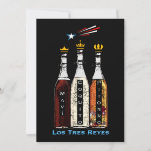 Puertoricanska Tres Reyes Boricuas Julkort