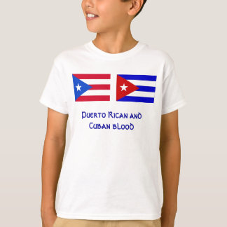 PuertoRico_flag, Cuba_flag, Puerto Rican och Cu… Tee