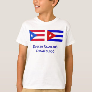 PuertoRico_flag, Cuba_flag, Puerto Rican och Cu… Tee Shirt
