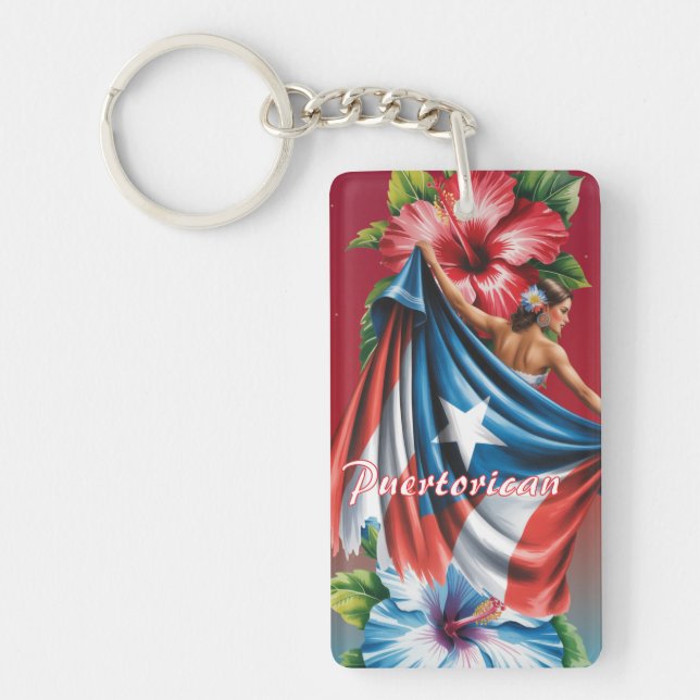 Puertorico flickig ö Hibiskus  (Framsidan)