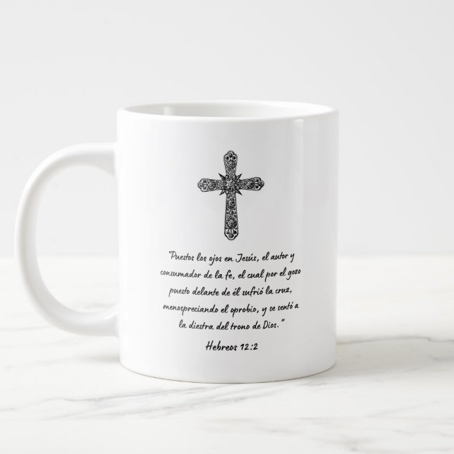 "Puestos los ojos en Jesús, el autor y consumador Jumbo Mugg (Vänster)