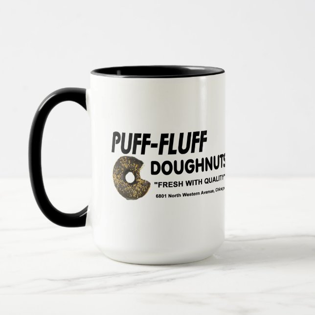 Puff ─ Fluff Doughnut, Chicago Mugg (Vänster)