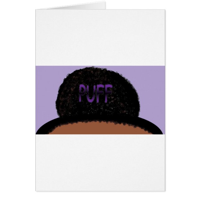 PUFF HÄLSNINGSKORT (Framsidan)