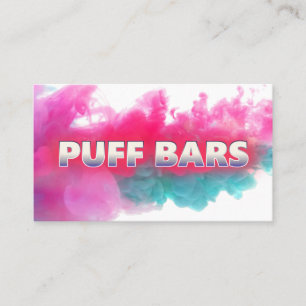 Puff Pub Enposable Vapes White Affärskort Visitkort