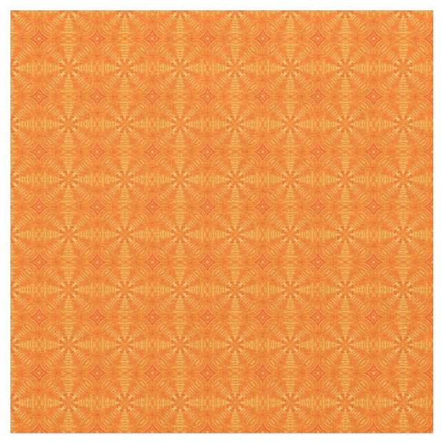 Puffade pålar-Orange-Zazzle-väv Tyg (Närbild)