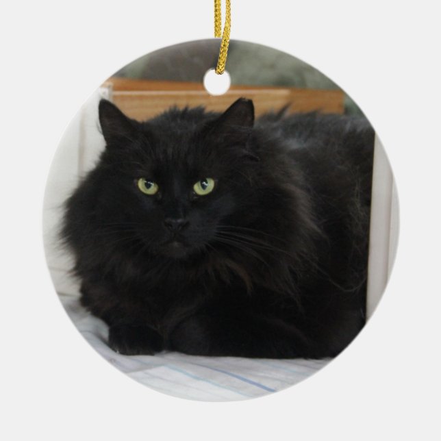 Puffball Julgransprydnad Keramik (Framsidan)