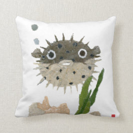 Puffer Blowfish Kudde