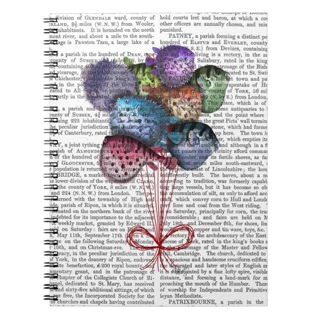 Puffer Fish Balloations Anteckningsbok Med Spiral (Framsidan)