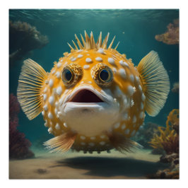 Puffer Fish no 3 Glossy Poster Perfect Poster
