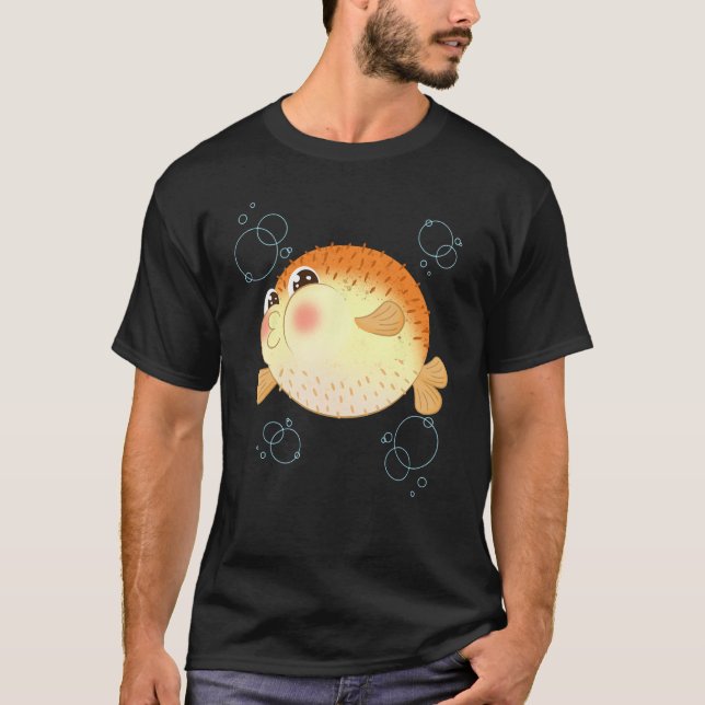 Pufferfish Blowfish Tetraodontidae Sea Squab Ballo T Shirt (Framsida)
