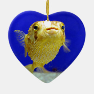 Pufferfisk Julgransprydnad Keramik