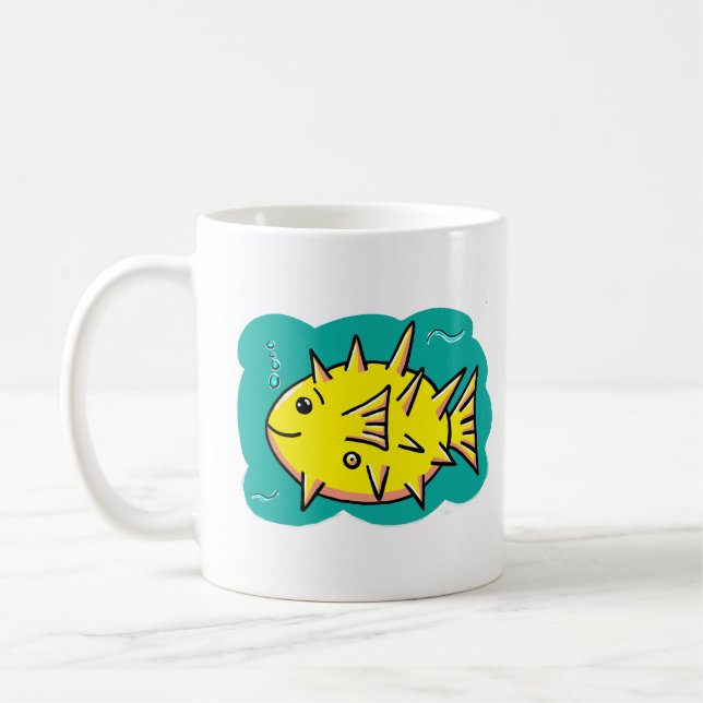 Pufferfisk Kaffemugg (Vänster)