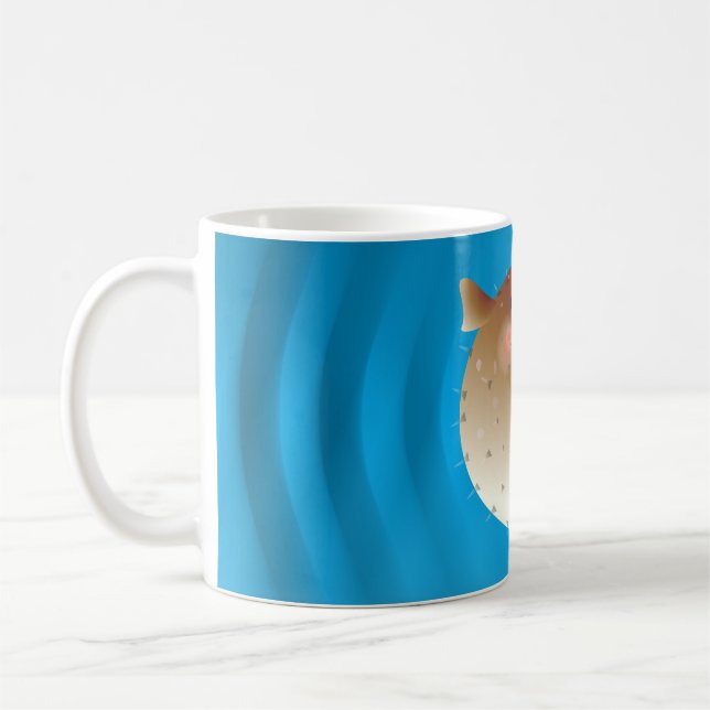Pufferfisk Kaffemugg (Vänster)
