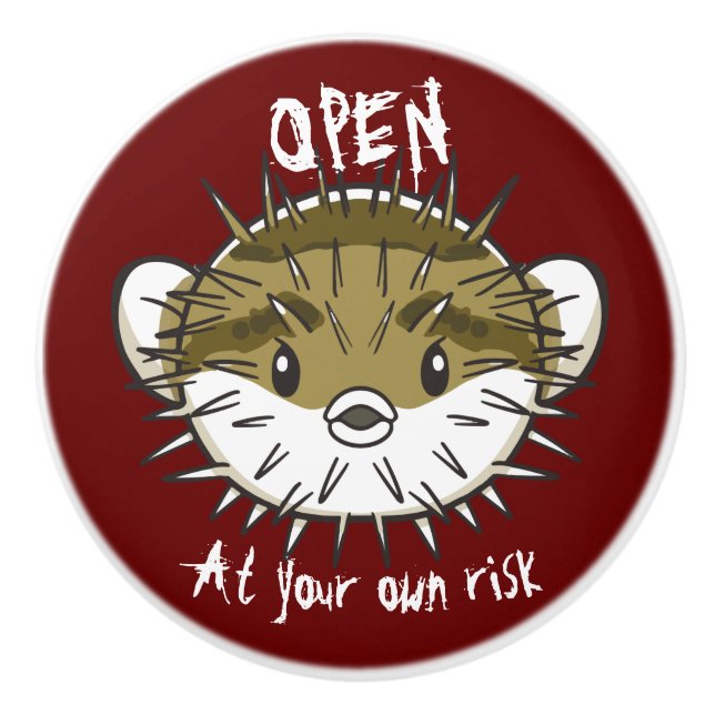 Pufferfisk Knopp (Framsidan)