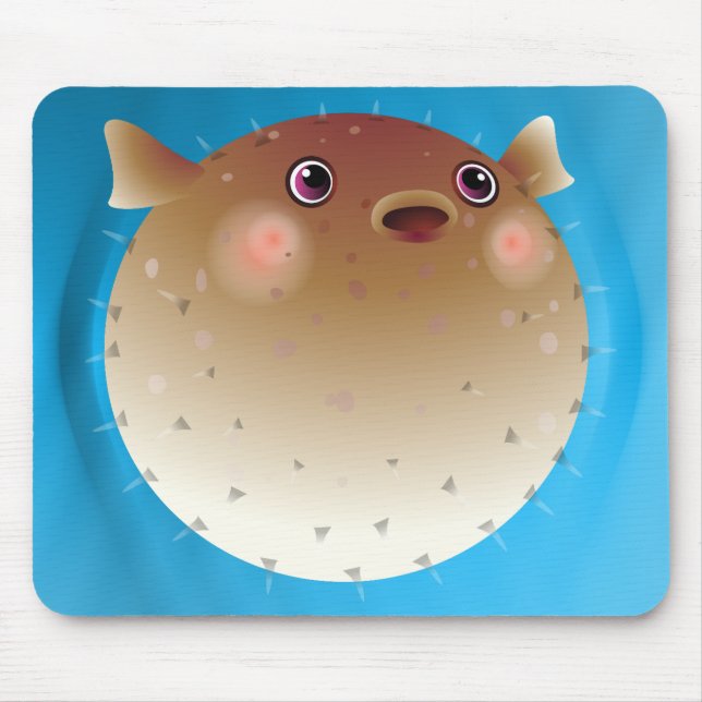 Pufferfisk Musmatta (Framsidan)