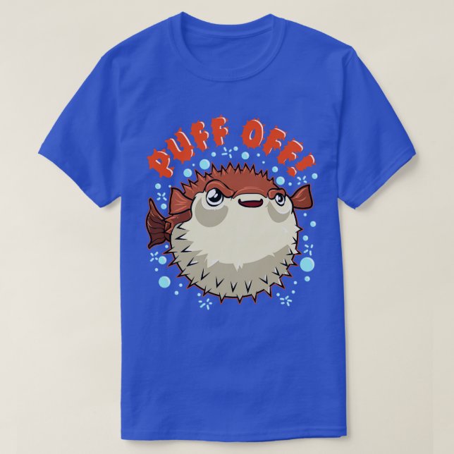 Pufferfisk Puff off Puffer Fish T Shirt (Design framsida)