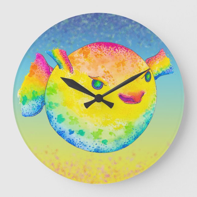 Pufferfisk Stor Klocka (Framsida)