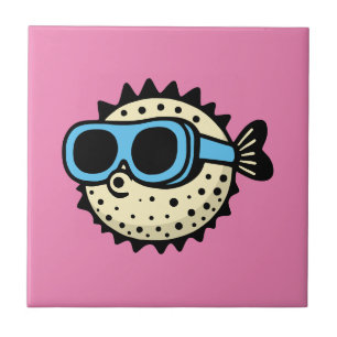 Puffers fisk kakelplatta