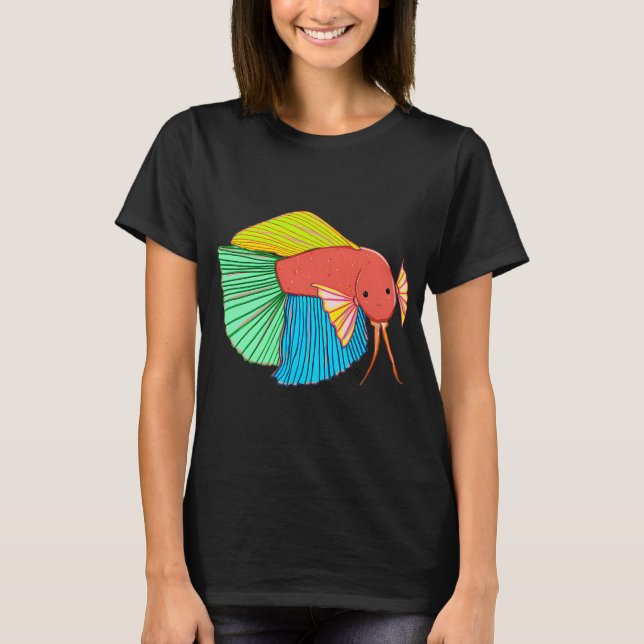 Puffers fisk marknadsförbar fisk t shirt (Framsida)