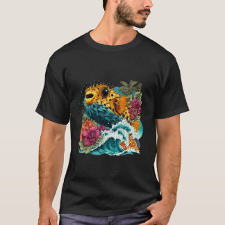 Pufffisk Motfi Blowfish Älskare Sjö Hav Djur P T Shirt