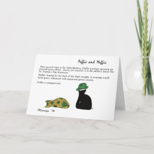 Puffie och Muffie St Patrick dagkort Kort