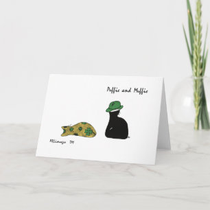 Puffie och Muffie St Patrick dagkort Kort