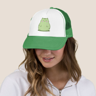 Puffiga Matcha Gröna Kitty Keps
