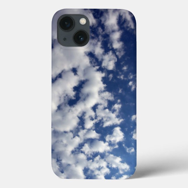 Puffiga moln på blå himmel (Baksida)