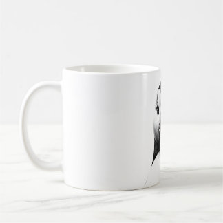 Puffin Älskare Gift - Realistic Black & White Puff Kaffemugg