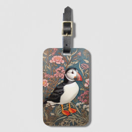 Puffin and Sea Thrift Flowers William Morris Bagagebricka