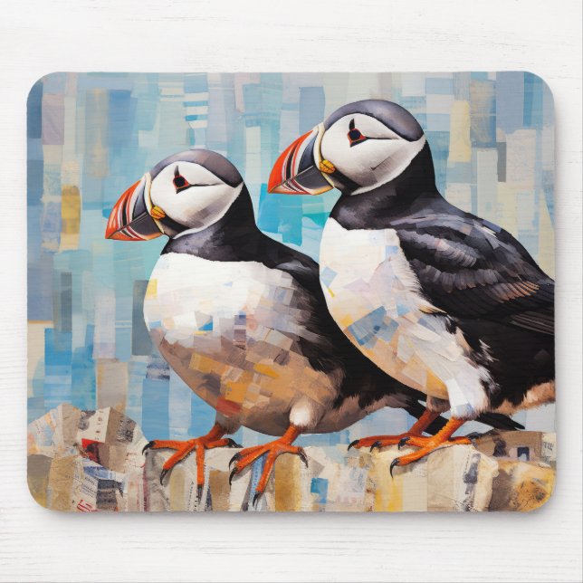 Puffin Animal Bird Art Decor Paint Musmatta (Framsidan)