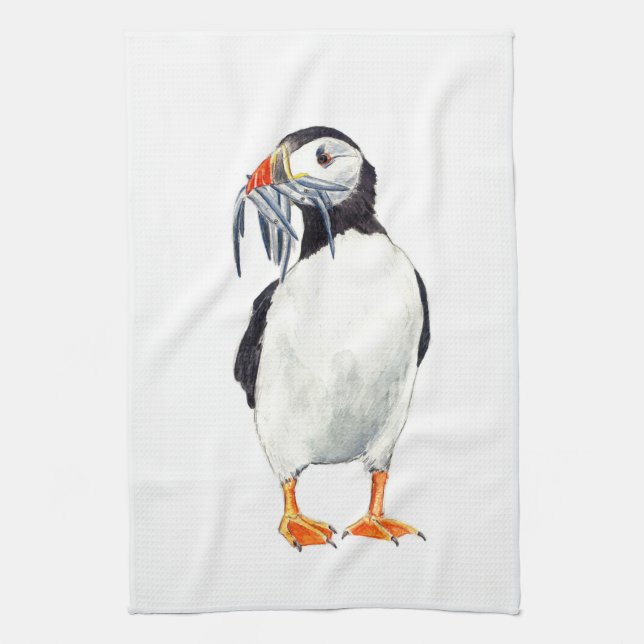 Puffin apron kökshandduk (Vertikal)