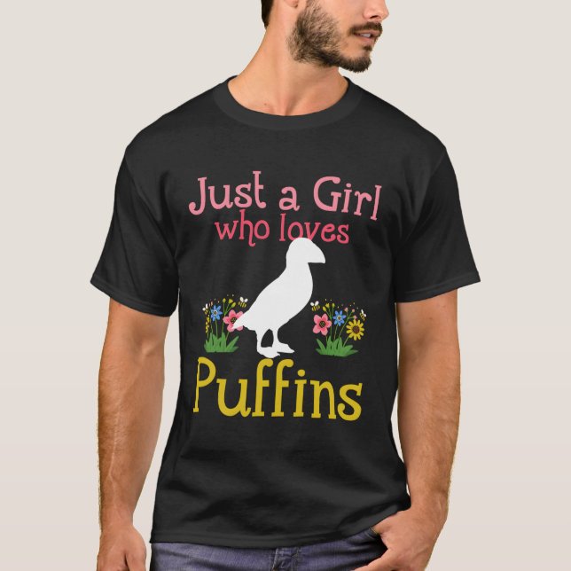 Puffin bara A WHO Kärlek Puffins T Shirt (Framsida)