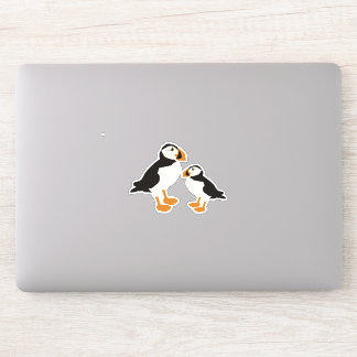 Puffin Bird Cute Art Sticker Puffins gör muffins Klistermärken