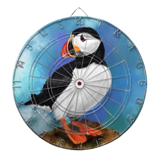 Puffin Bird Dart Board Darttavla (Framsidan)